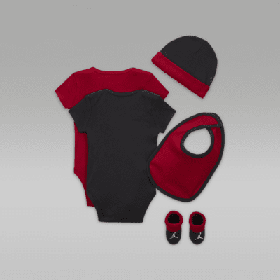 Jordan 5-Piece Core Gift SetFünfteiliges Bodysuit-Set für Babys Große Rabatte