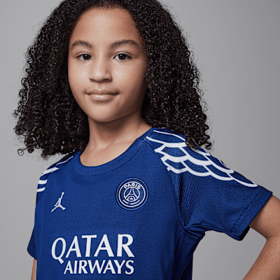 Paris Saint-Germain 2025 Stadium FourthJordan Replica dreiteiliges Fußballtrikot-Set (jüngere Kinder) Top Angebot