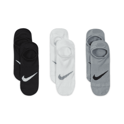 Nike Everyday Plus LightweightTrainings-Footie-Socken für Damen (3 Paar) Bis zu 50% Rabatt