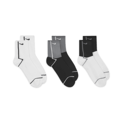 Nike Everyday Plus LightweightTrainings-Knöchelsocken für Damen (3 Paar) Black Friday