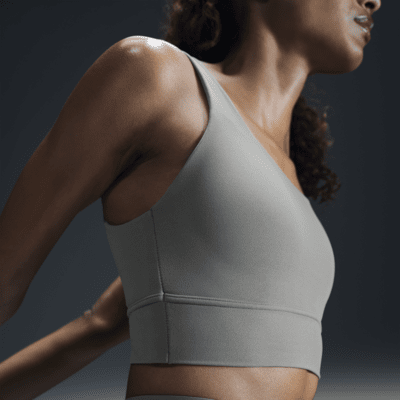Nike ZenvyGepolsterter Longline-Sport-BH mit mittlerem Halt Cyber Monday