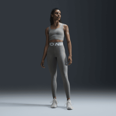Nike ZenvyGepolsterter Longline-Sport-BH mit mittlerem Halt Cyber Monday