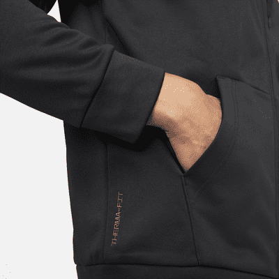 Nike ThermaTherma-FIT Fitness-Oberteil mit durchgehendem Reißverschluss für Herren Bis zu 50% Rabatt
