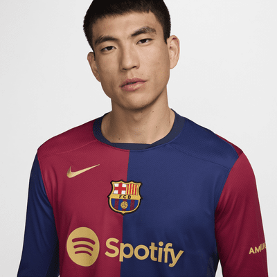 FC Barcelona 2024/25 Stadium HomeNike Replika-Longsleeve-Fußballtrikot mit Nike Dri-FIT-Technologie (Herren) Tiefpreis