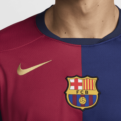 FC Barcelona 2024/25 Stadium HomeNike Replika-Longsleeve-Fußballtrikot mit Nike Dri-FIT-Technologie (Herren) Tiefpreis