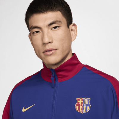 FC Barcelona Strike HomeNike Dri-FIT Fußballjacke (Herren) 50% Rabatt mit kostenlosem Versand