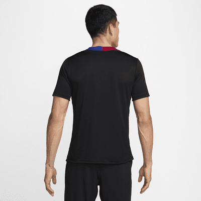 FC Barcelona StrikeNike Dri-FIT Kurzarm-Fußballoberteil aus Strickmaterial (Herren) Begrenzt auf 3 Tage