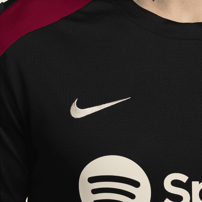 FC Barcelona StrikeNike Dri-FIT Kurzarm-Fußballoberteil aus Strickmaterial (Herren) Begrenzt auf 3 Tage
