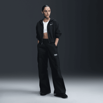 Nike Sportswear Phoenix Fleeceweite verkürzte Kapuzenjacke (Damen) Weihnachtsangebot