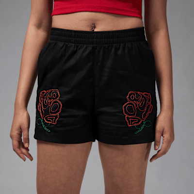 JordanDamenshorts aus Webmaterial Tiefpreis