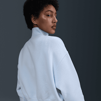 Nike Sportswear Phoenix FleeceKurz-Sweatshirt mit Halbreißverschluss für Damen Letzte 2 Tage