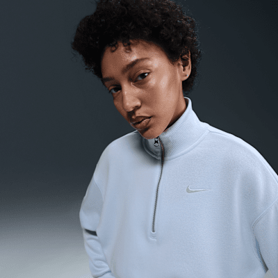 Nike Sportswear Phoenix FleeceKurz-Sweatshirt mit Halbreißverschluss für Damen Letzte 2 Tage