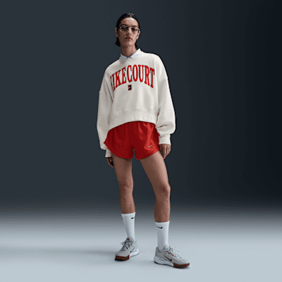 NikeCourt Phoenix FleeceOver-Oversized-Sweatshirt mit Rundhalsausschnitt (Damen) Zeitbegrenzte Promotion