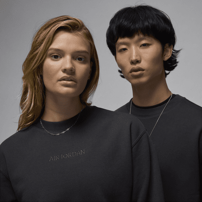 Air Jordan WordmarkFleece-Sweatshirt mit Rundhalsausschnitt für Herren Vierteljährliche Förderung