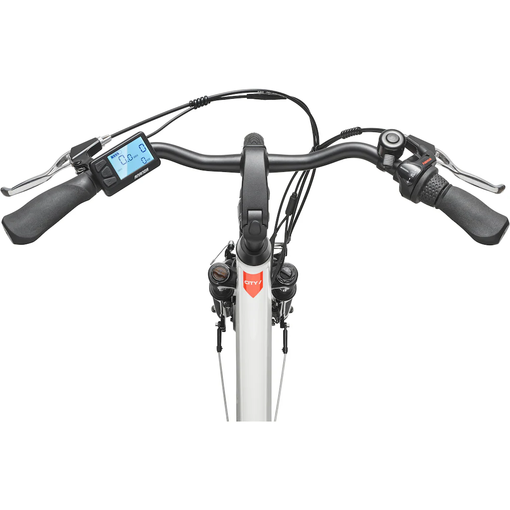 Telefunken E-Bike »Multitalent RC835« 3 Gang Shimano Frontmotor 250 W (28 Zoll Straßenzulassung ca. 100 km Reichweite) Pedelec Elektrofahrrad für Herren u. Damen tiefer Einstieg Cityrad auf Rechnung kaufen Sonderangebot der Fabrik