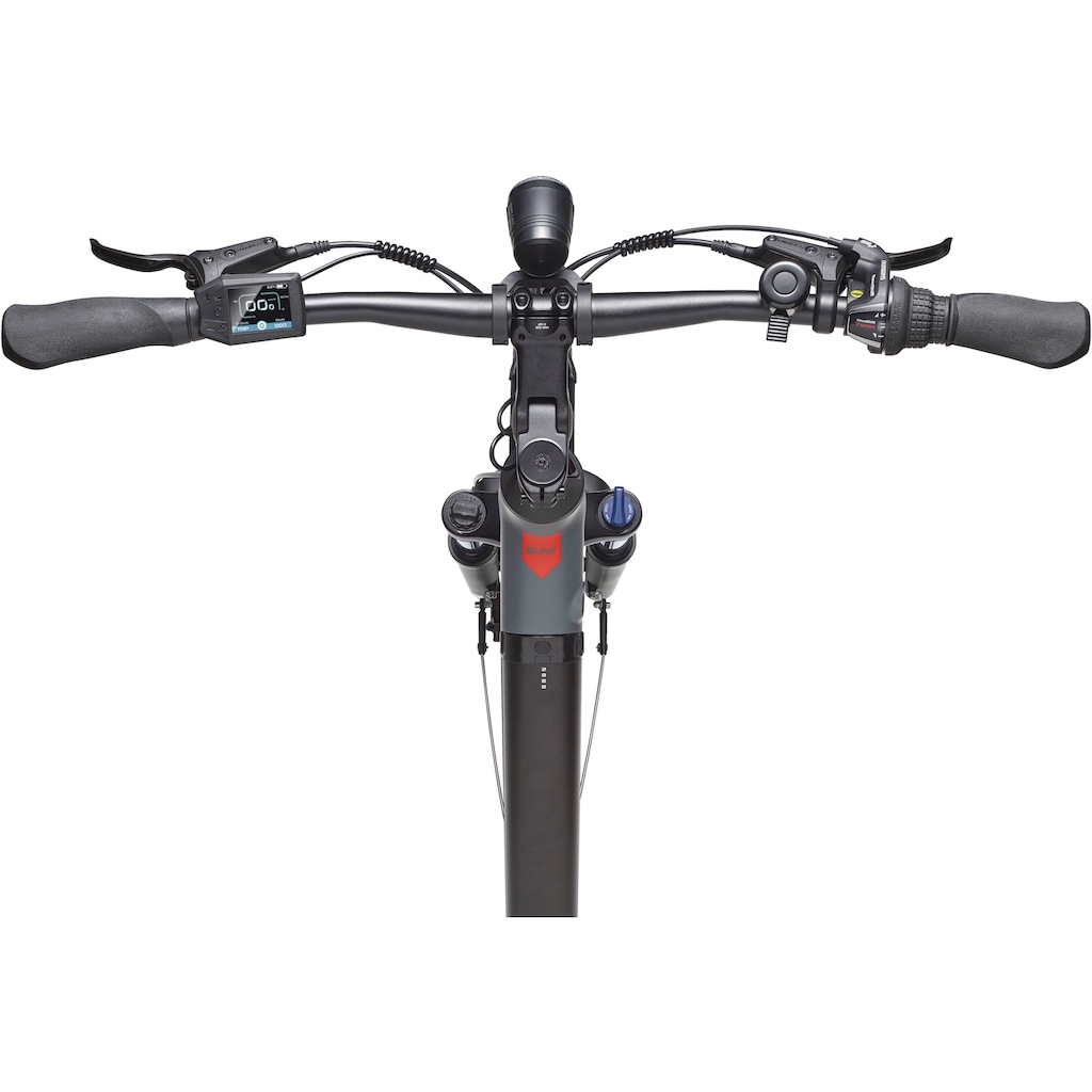 Telefunken E-Bike »SUV500« 7 Gang Shimano Mittelmotor 250 W (27 5 Zoll Straßenzulassung Scheibenbremsen) Pedelec Elektrofahrrad für Damen u. Herren Cityrad auf Rechnung Clearance-Verkauf