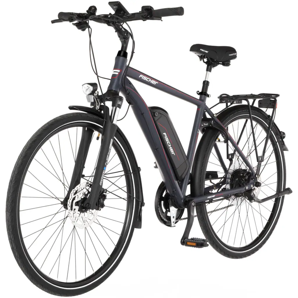 FISCHER Fahrrad E-Bike »VIATOR 2.0 Herren 422« 8 Gang Shimano Acera Pedelec Elektrofahrrad für Herren Trekkingrad Kostenloser Versand international