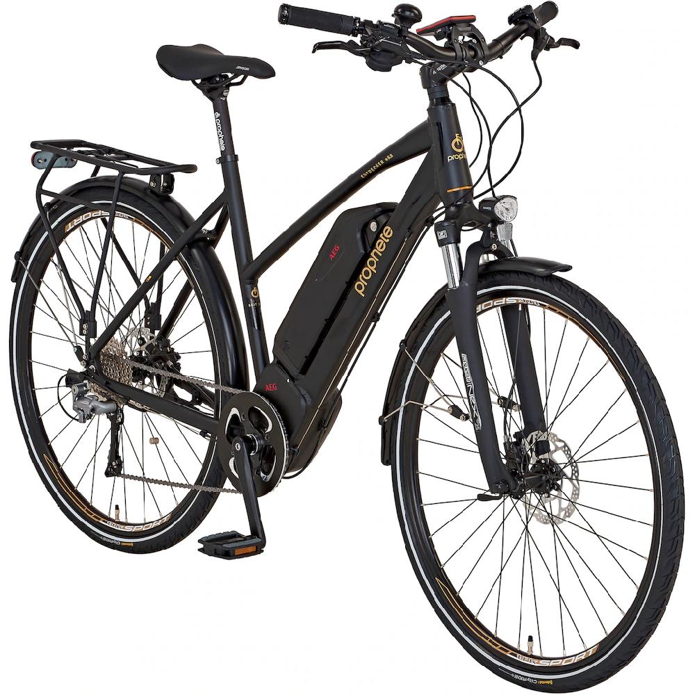 Prophete E-Bike »Entdecker eSport« 10 Gang Shimano Mittelmotor 250 W Pedelec Elektrofahrrad für Damen Trekkingrad auf Raten Begrenzt auf 3 Tage