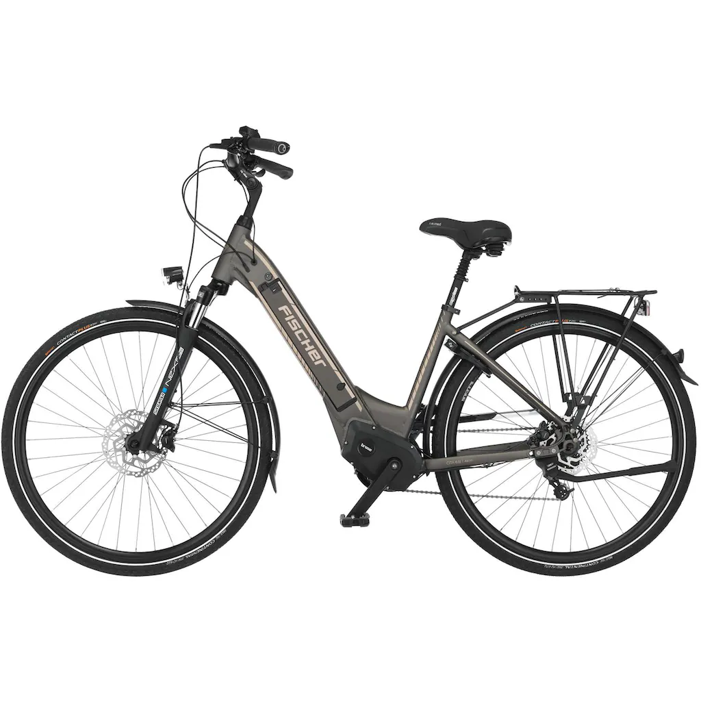 FISCHER Fahrrad E-Bike »CITA 6.0i 504« 10 Gang Pedelec Elektrofahrrad für Damen u. Herren Cityrad Black Friday Preise