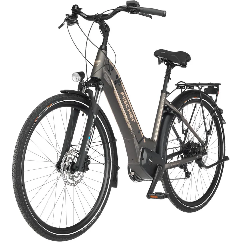 FISCHER Fahrrad E-Bike »CITA 6.0i 504« 10 Gang Pedelec Elektrofahrrad für Damen u. Herren Cityrad Black Friday Preise