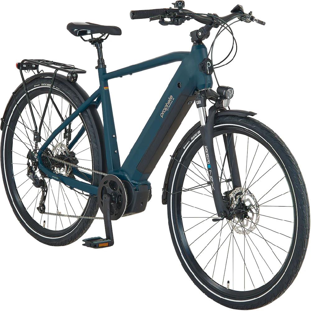 Prophete E-Bike »Entdecker 3.0« 9 Gang Shimano Mittelmotor 250 W Pedelec Elektrofahrrad für Herren Trekkingrad auf Rechnung kaufen Rabatte dieses Monats