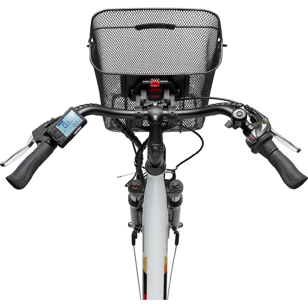 Telefunken E-Bike »Multitalent RC822« 7 Gang Shimano Tourney Frontmotor 250 W (ca. 100 km Reichweite-2 V-Bremsen-Beleuchtung-Straßenzulassung) City Elektrofahrrad Damen Herren 28 Zoll 36 V 374 Wh Akku Pedelec auf Raten Auslauf