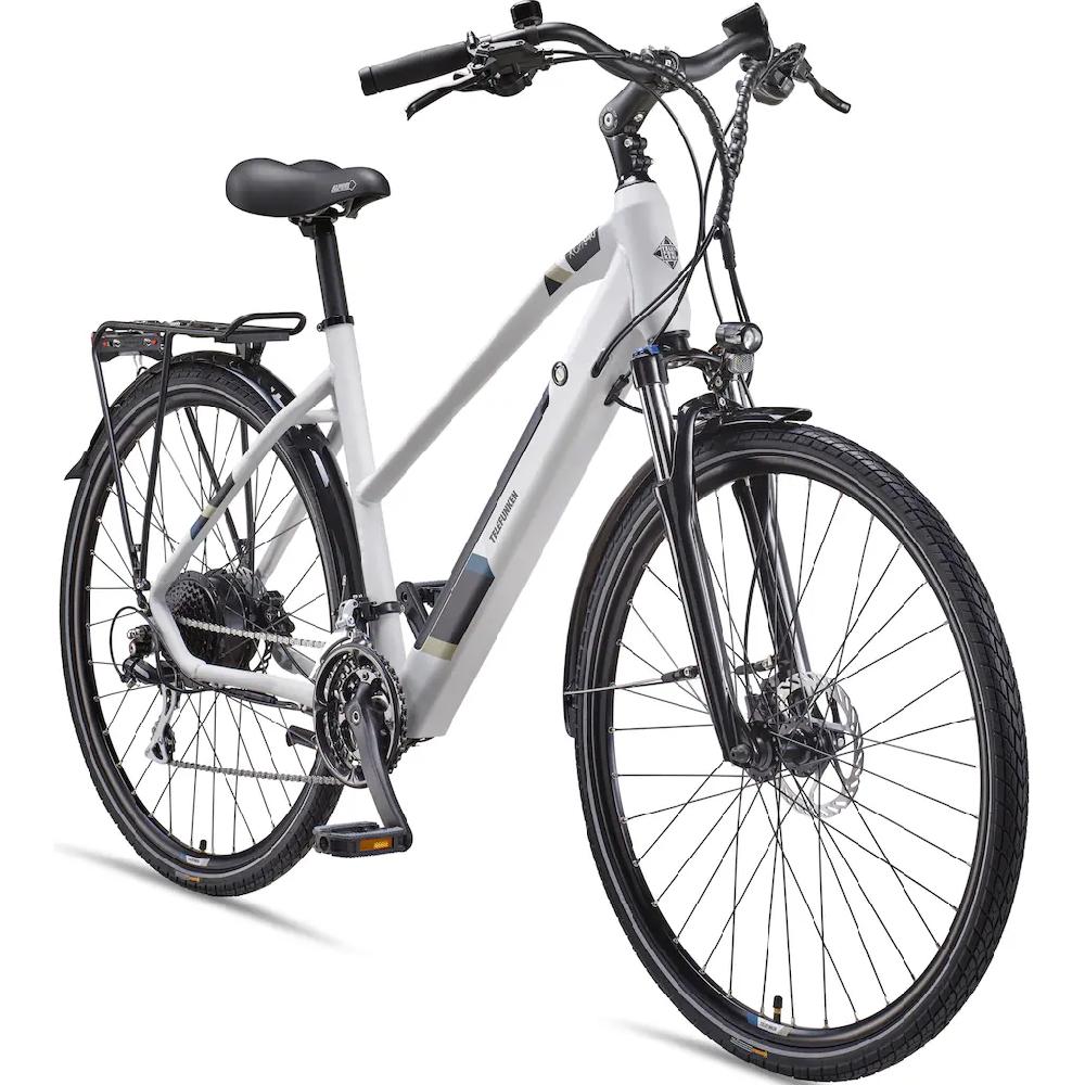 Telefunken E-Bike »Expedition XC940« 24 Gang Shimano Acera Heckmotor 250 W (ca. 100 km Reichweite-hydraulische Scheibenbremsen-Straßenzulassung) Trekking Elektrofahrrad Damen 28 Zoll 36 V 417 6 Wh Akku Pedelec Verkauf