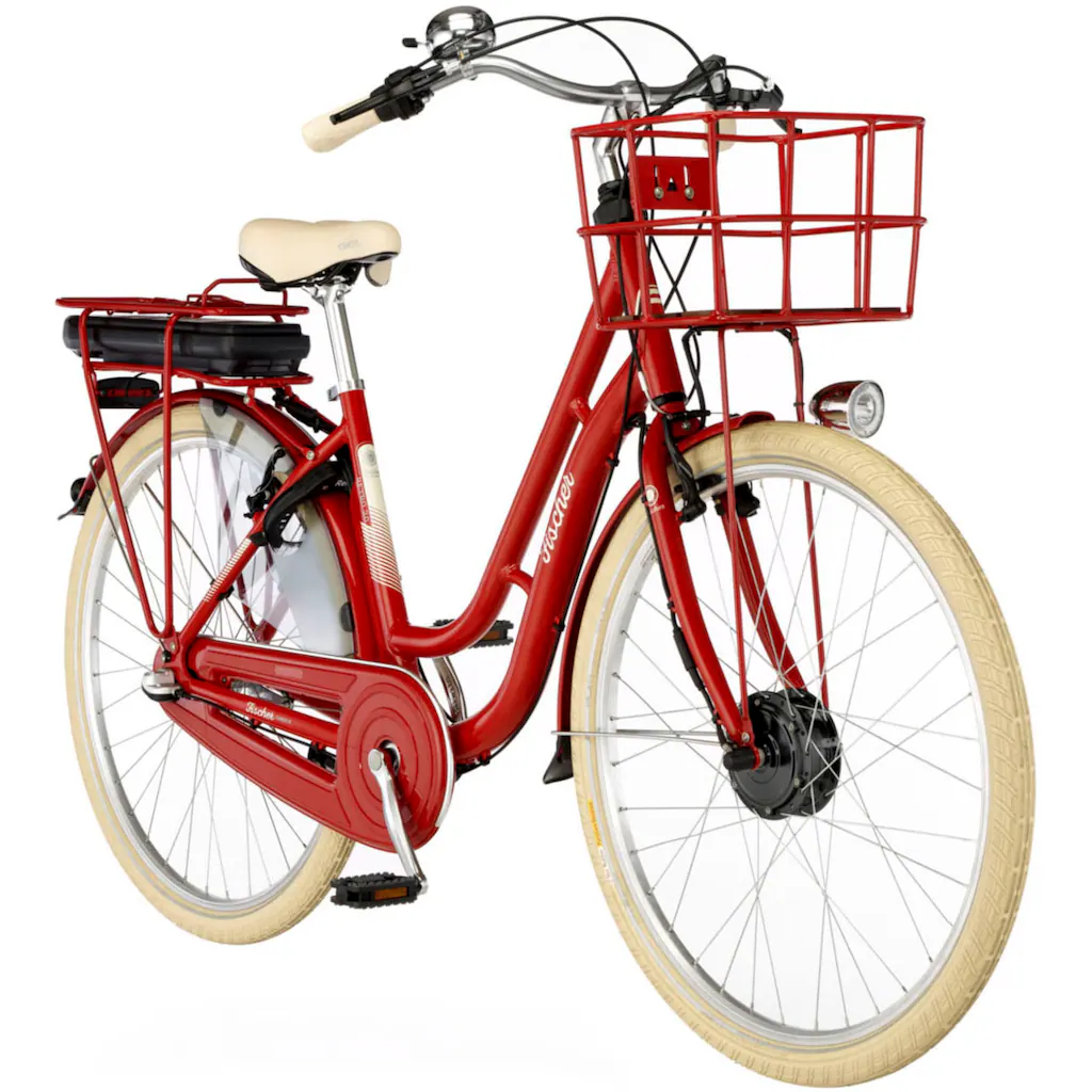 FISCHER Fahrrad E-Bike »CITA RETRO 2.0 418 48« 3 Gang Shimano Shimano 3-Gang Nexus Nabenschaltung (mit Akku-Ladegerät-mit Werkzeug) Pedelec Elektrofahrrad für Damen u. Herren Cityrad auf Rechnung kaufen Fabrikverkauf