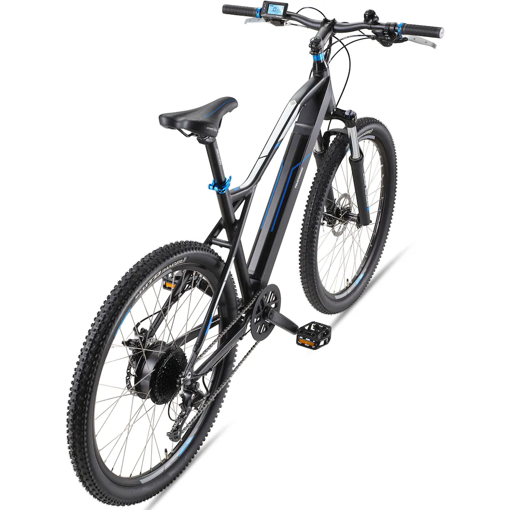 Telefunken E-Bike »Aufsteiger M924« 9 Gang Shimano Altus Heckmotor 250 W (36 V 504 Wh Akku-ca. 100 km Reichweite-Geländebike off road) Mountainbike MTB Elektrofahrrad Damen Herren 27 5 / 29 Zoll Pedelec auf Rechnung bestellen Blitzverkäufe