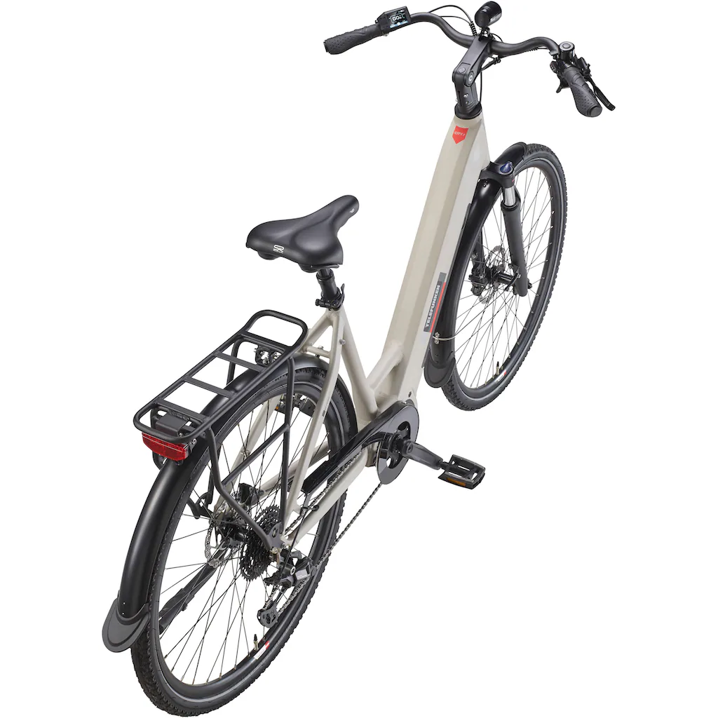 Telefunken E-Bike »Multitalent RC680« 10 Gang Shimano Mittelmotor 250 W (28 Zoll Straßenzulassung Scheibenbremsen) Pedelec Elektrofahrrad für Damen u. Herren Cityrad Saisonschlussverkauf
