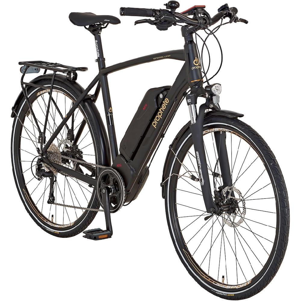 Prophete E-Bike »Entdecker eSport« 10 Gang Shimano Mittelmotor 250 W Pedelec Elektrofahrrad für Herren Trekkingrad auf Rechnung online kaufen Osterangebot