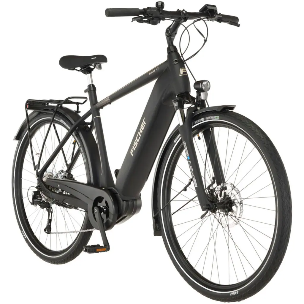 FISCHER Fahrrad E-Bike »VIATOR 4.2i« 9 Gang Shimano Acera Mittelmotor 250 W (mit Faltschloss) Pedelec Elektrofahrrad für Damen u. Herren Trekkingrad auf Rechnung kaufen Heißer Verkauf