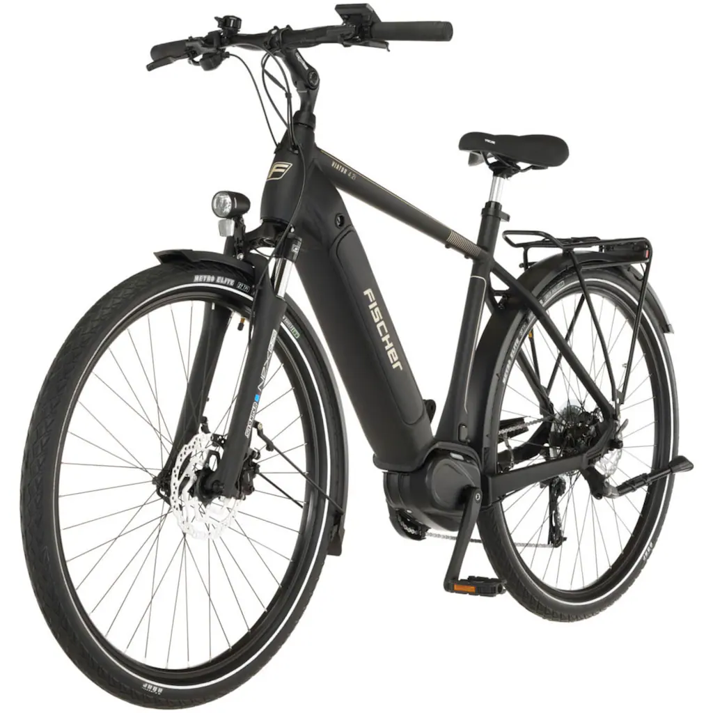 FISCHER Fahrrad E-Bike »VIATOR 4.2i« 9 Gang Shimano Acera Mittelmotor 250 W (mit Faltschloss) Pedelec Elektrofahrrad für Damen u. Herren Trekkingrad auf Rechnung kaufen Heißer Verkauf
