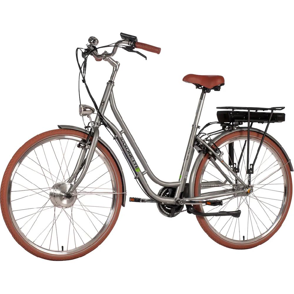 SAXONETTE E-Bike »Style Plus 2.0« 3 Gang Frontmotor 250 W (mit Akku-Ladegerät) Pedelec Elektrofahrrad für Damen u. Herren Cityrad auf Raten Neueste Mode