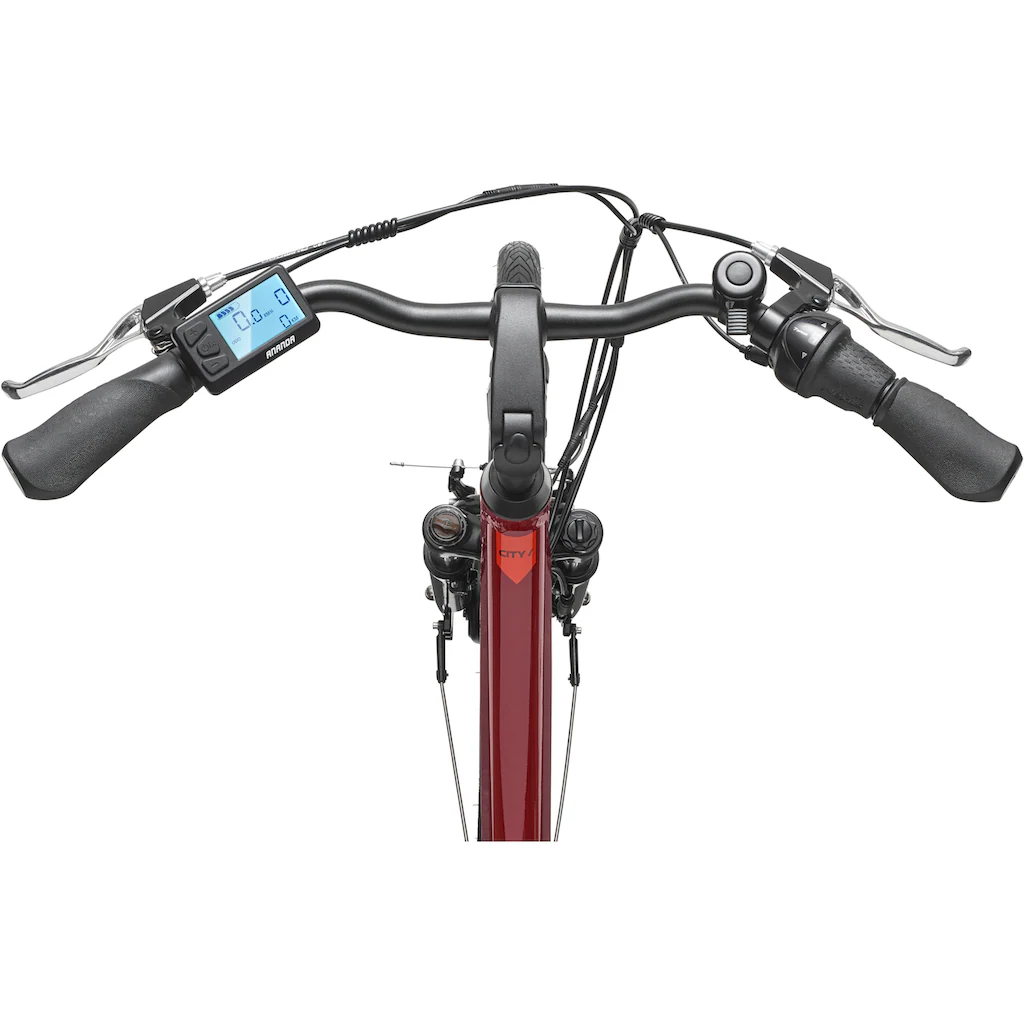 Telefunken E-Bike »Multitalent RC845« 7 Gang Shimano Frontmotor 250 W (28 Zoll Straßenzulassung ca. 100 km Reichweite) Pedelec Elektrofahrrad für Herren u. Damen tiefer Einstieg Cityrad auf Rechnung Große Rabatte