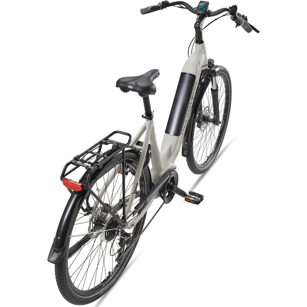 RUHRWERK E-Bike »MC800« 8 Gang Shimano Acera Mittelmotor 250 W Pedelec Elektrofahrrad für Damen u. Herren Cityrad auf Rechnung Räumungsverkauf