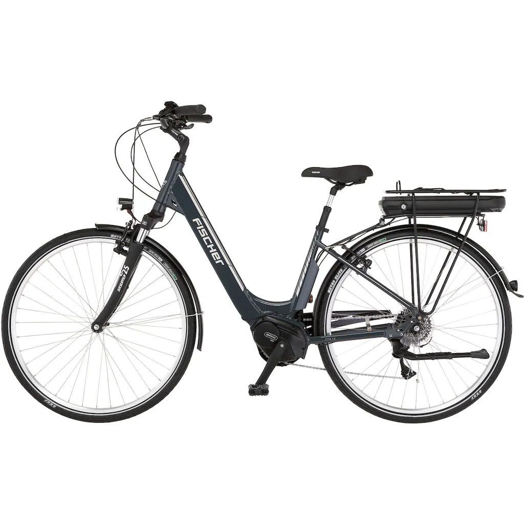 FISCHER Fahrrad E-Bike »CITA 1.5 522 44« 8 Gang Shimano Acera Mittelmotor 250 W (Schloss) Pedelec Elektrofahrrad für Damen u. Herren Cityrad auf Rechnung bestellen Riesige Ersparnisse