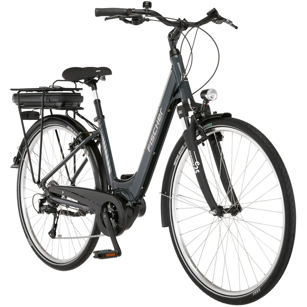 FISCHER Fahrrad E-Bike »CITA 1.5 522 44« 8 Gang Shimano Acera Mittelmotor 250 W (Schloss) Pedelec Elektrofahrrad für Damen u. Herren Cityrad auf Rechnung bestellen Riesige Ersparnisse