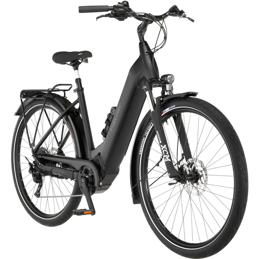 FISCHER Fahrrad E-Bike »CITA 8.0I 711« 10 Gang Shimano Nexus Mittelmotor 250 W (Schloss) Pedelec Elektrofahrrad für Damen u. Herren Cityrad auf Rechnung online bestellen JETZT KAUFEN