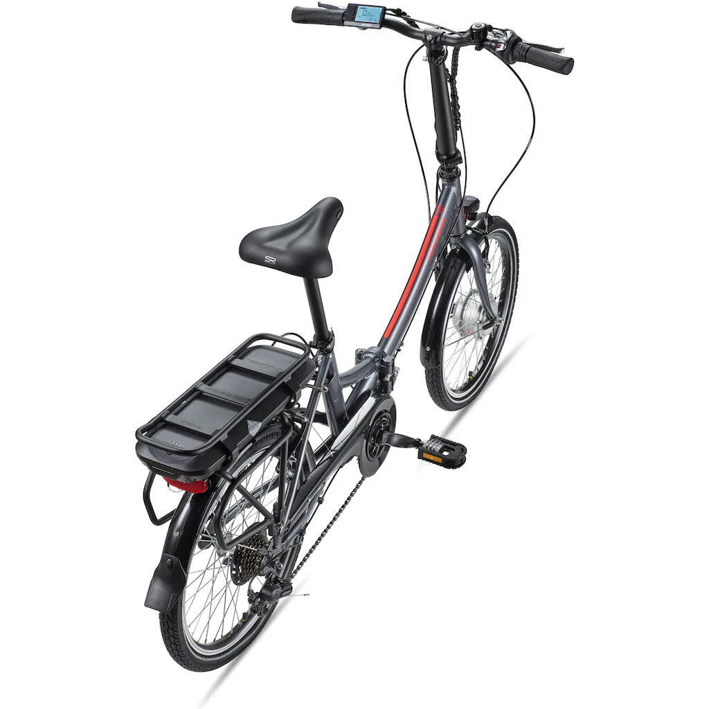 Telefunken E-Bike »Kompakt F810« 7 Gang Shimano Shimano Tourney Frontmotor 250 W Pedelec Elektrofahrrad für Damen u. Herren Faltrad auf Rechnung Bis zu 50% Rabatt