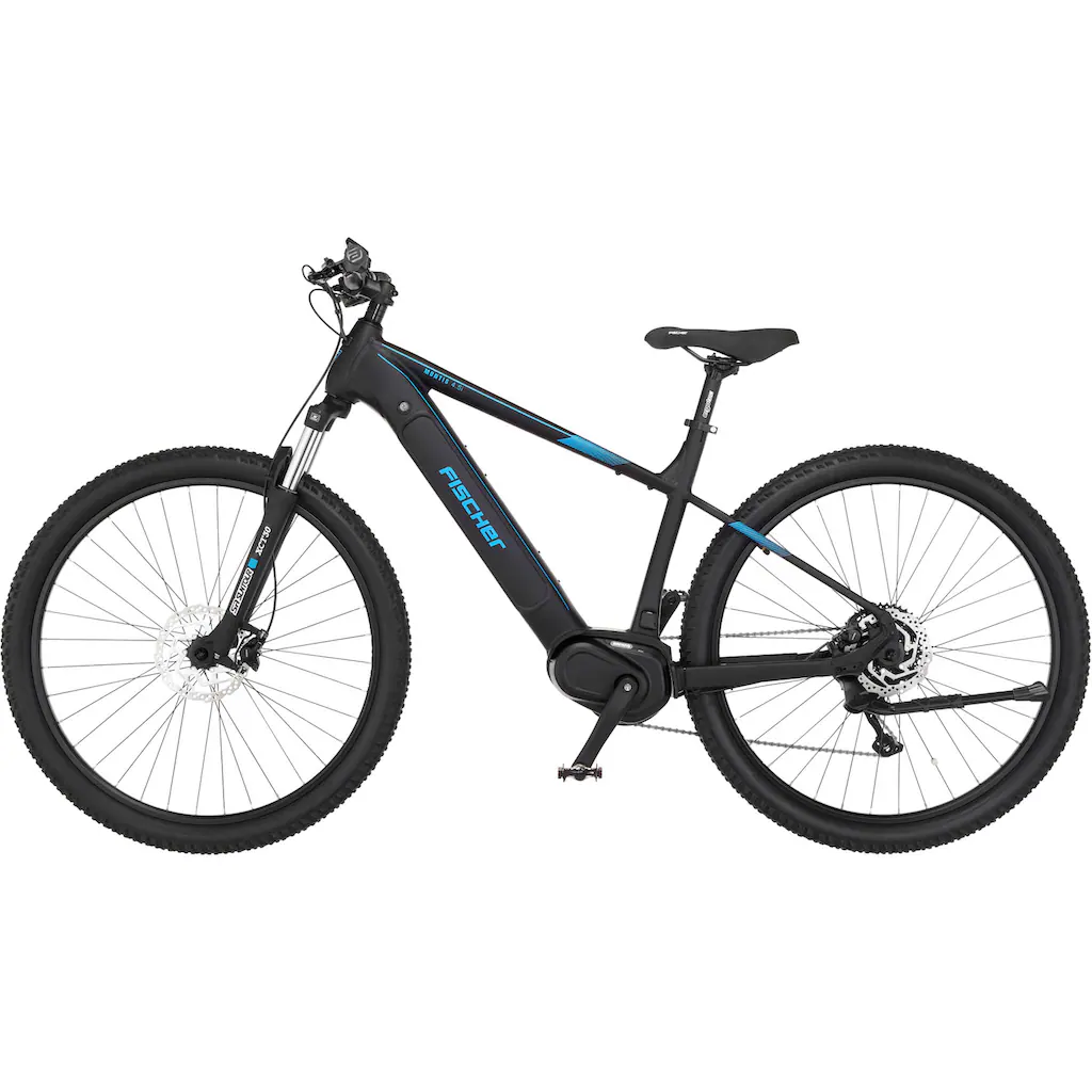 FISCHER Fahrrad E-Bike »MONTIS 4.5i 522« 10 Gang Shimano Deore Mittelmotor 250 W (mit Fahrradschloss) Pedelec Elektrofahrrad für Damen u. Herren MTB Mountainbike Bis zu 65% Rabatt