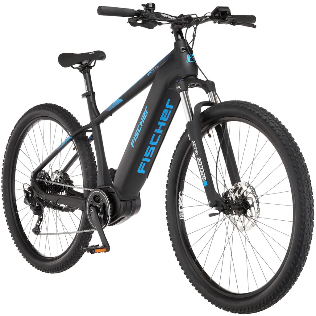 FISCHER Fahrrad E-Bike »MONTIS 4.5i 522« 10 Gang Shimano Deore Mittelmotor 250 W (mit Fahrradschloss) Pedelec Elektrofahrrad für Damen u. Herren MTB Mountainbike Bis zu 65% Rabatt