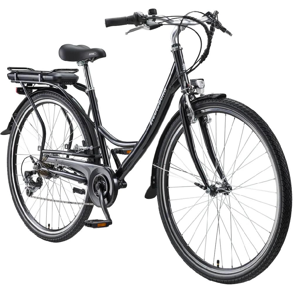 Teutoburg E-Bike »Senne« 7 Gang Shimano Heckmotor 250 W Pedelec Elektrofahrrad für Damen u. Herren Cityrad auf Raten Nur für heute