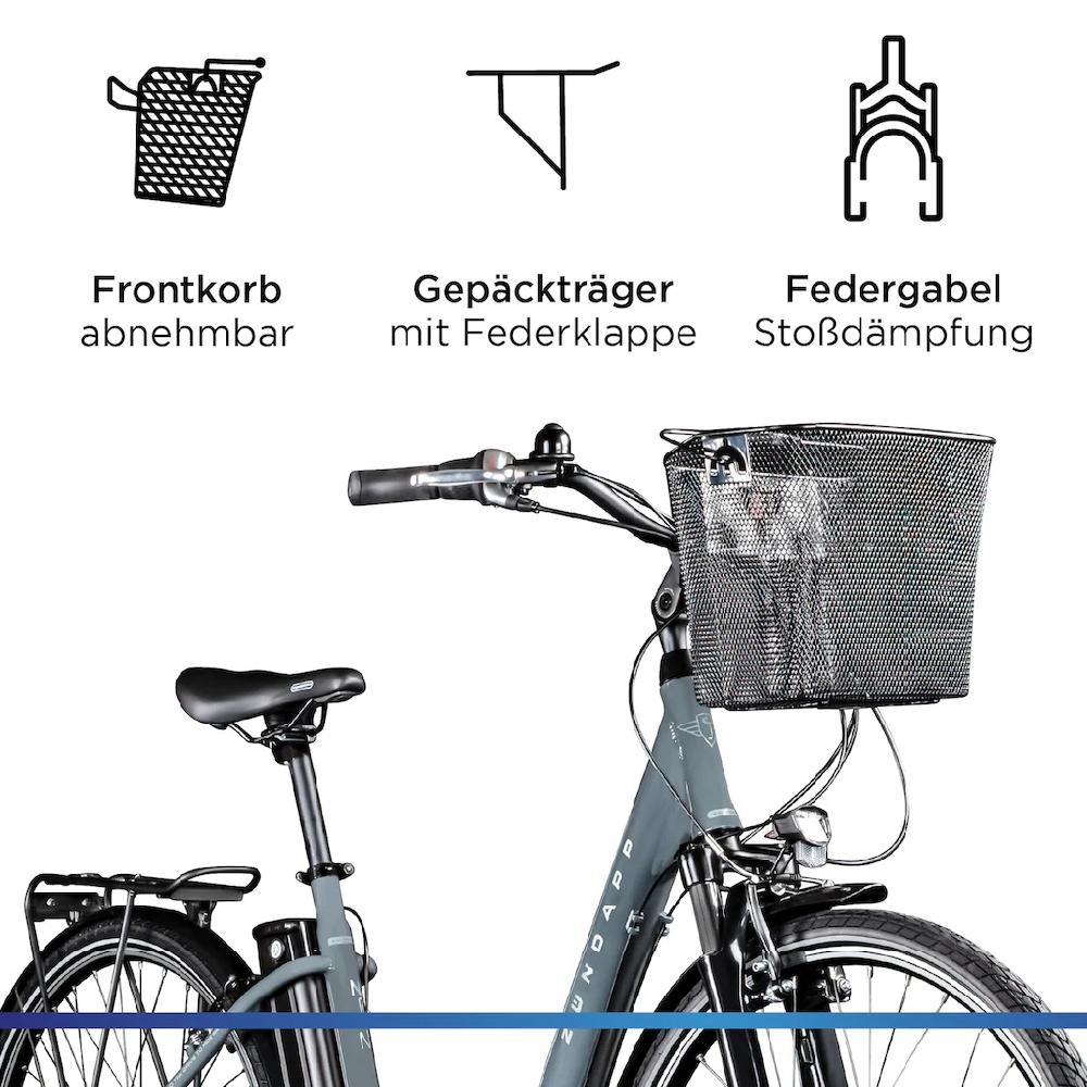 Zündapp E-Bike »Z517« 7 Gang Frontmotor 250 W E Bike Damenfahrrad 28 Zoll 155 - 190 cm mit 7 Gang Nabenschaltung auf Rechnung online kaufen Super Rabatt