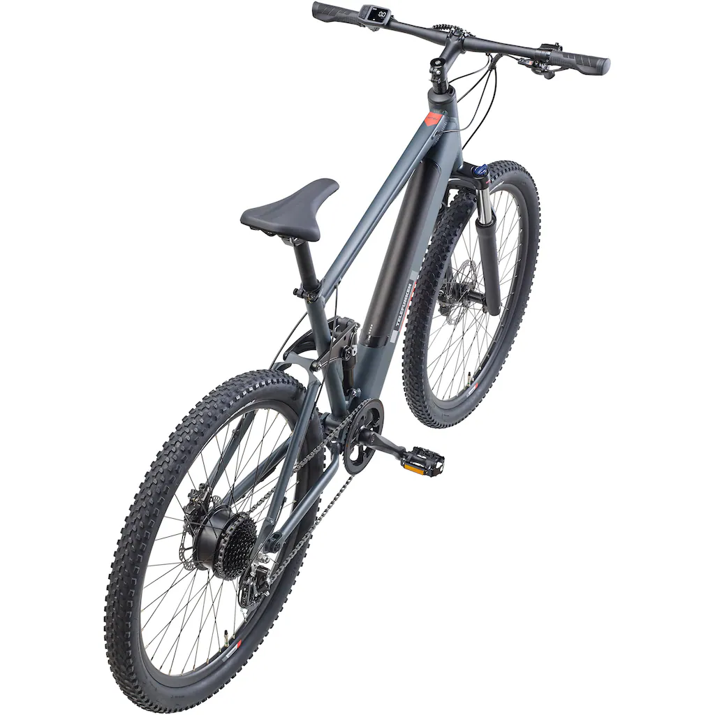 Telefunken E-Bike »Aufsteiger M936« 8 Gang Shimano Altus Heckmotor 250 W Pedelec Elektrofahrrad Damen Herren MTB Mountainbike Fully auf Raten Kostenloser Versand international