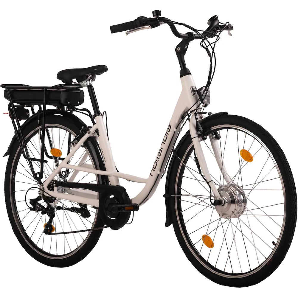 Hollandia E-Bike »Zagon« 6 Gang Shimano Tourney Frontmotor 250 W Pedelec Elektrofahrrad für Damen u. Herren Cityrad auf Rechnung Speichern exportieren