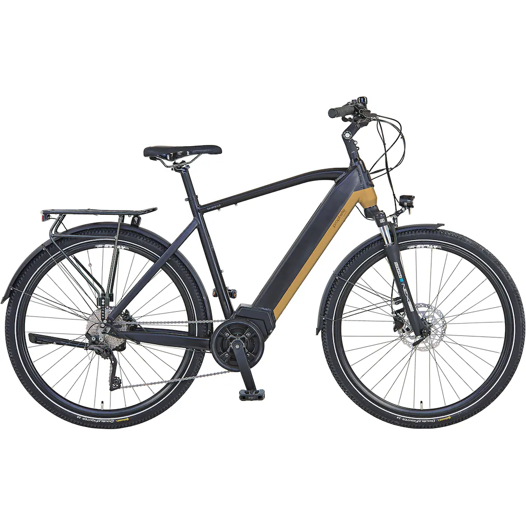 Prophete E-Bike »Entdecker InsideTwo« 10 Gang Shimano Deore Mittelmotor 250 W Pedelec Elektrofahrrad für Damen u. Herren Trekkingrad auf Raten Kostenloser Versand