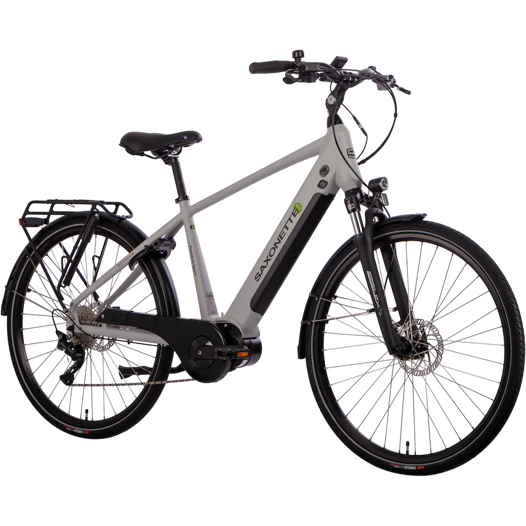 SAXONETTE E-Bike »Premium Sport (Diamant)« 10 Gang Mittelmotor 250 W Pedelec Elektrofahrrad für Herren Trekkingrad Versandkostenfrei
