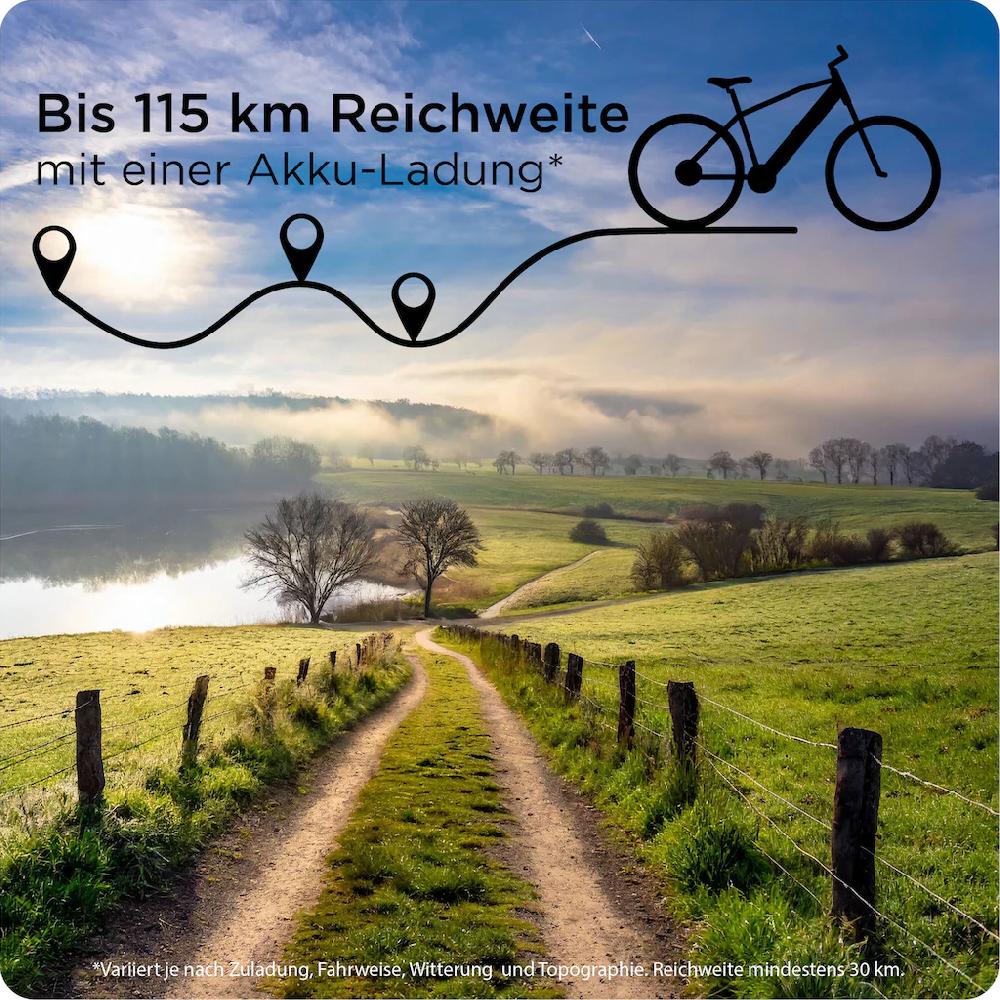 Zündapp E-Bike »Z240« 9 Gang Shimano Alivio RD-M3100 SGS Mittelmotor 250 W E Bike Mountainbike 24 Zoll Elektro Bike 130-145 cm Jugendliche ab 8 auf Rechnung bestellen Großer Ausverkauf
