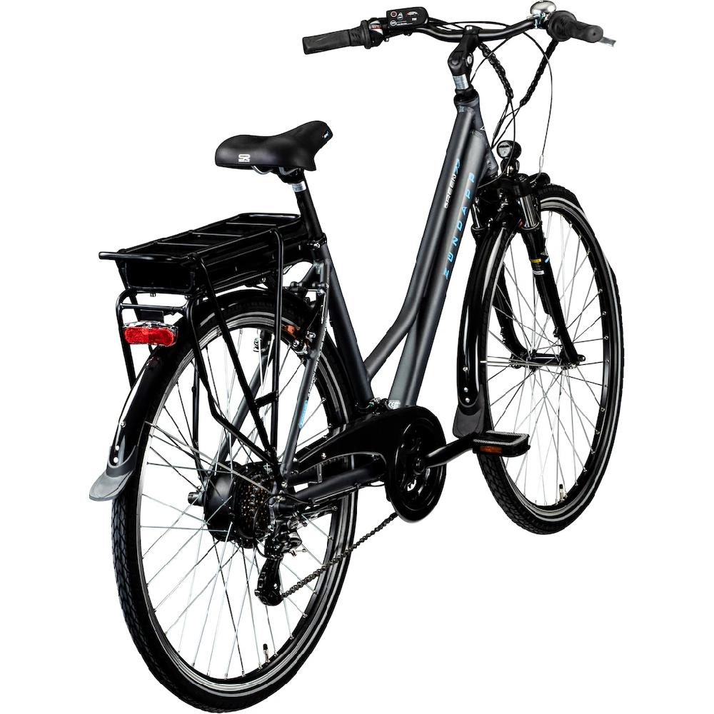 Zündapp E-Bike »Green 7.7 Damen« 21 Gang Shimano Altus RD-M310 Heckmotor 250 W Pedelec Elektrofahrrad für Damen Trekkingrad Flash Sale